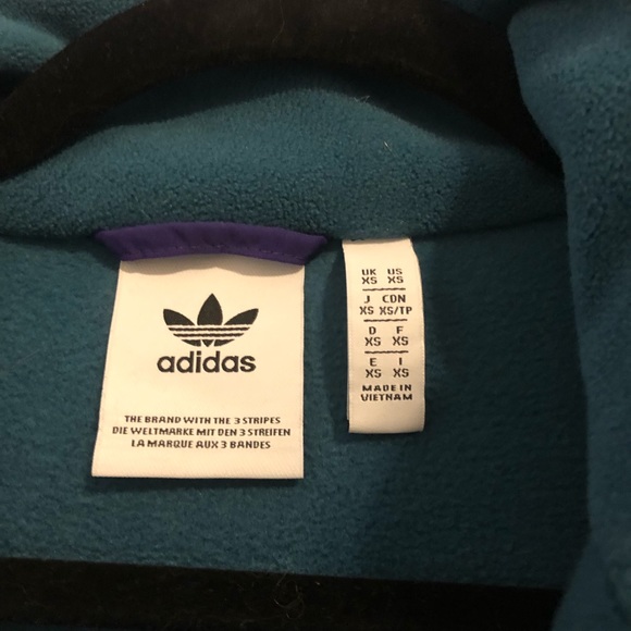 Adidas Retro Zip up fleece sweater - Picture 2 of 3